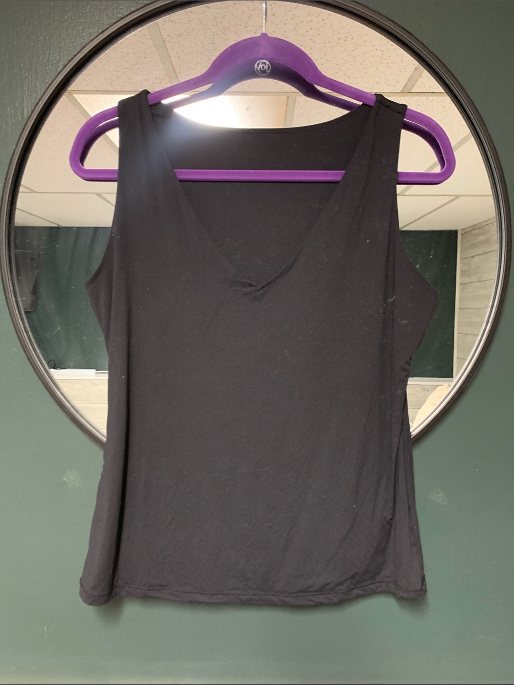 Everyday Black V-Neck Women's Tank Top